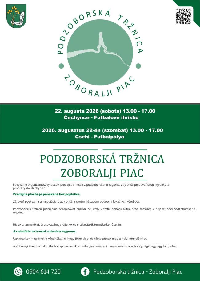 Csehi- Zoboralji piac 
